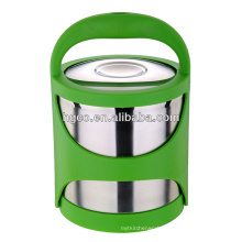 colorful well-designed stainless steel thermo insulation lunch box
